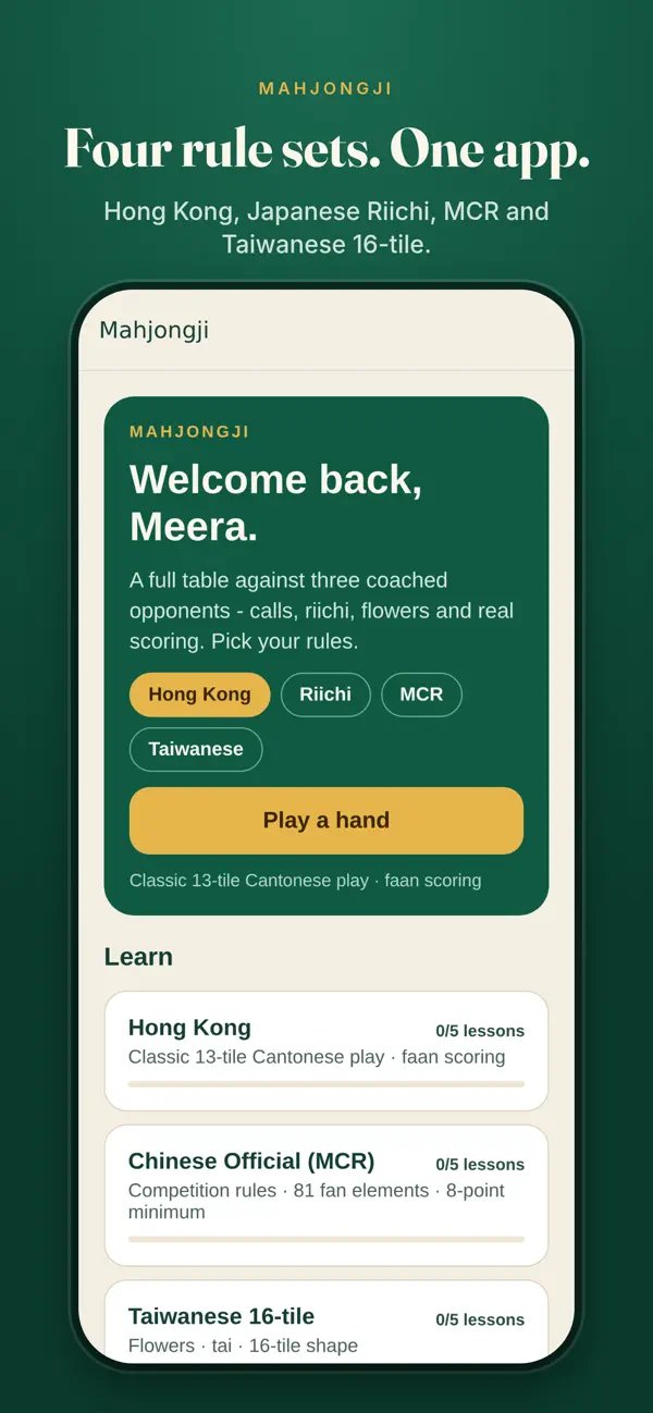 Mahjongji App Store screenshot 2